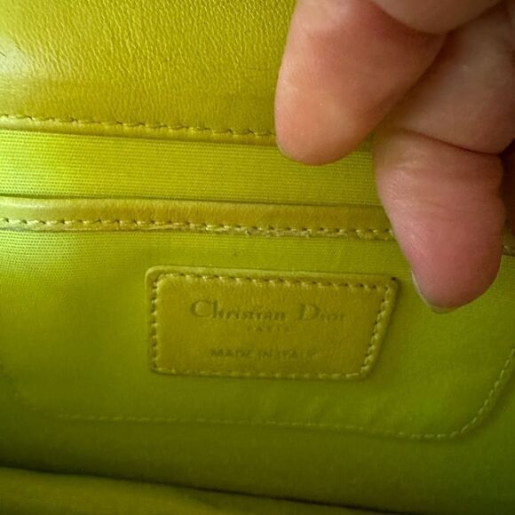 The carnage Lady Dior lamb skin pouch, - Picture 10 of 11